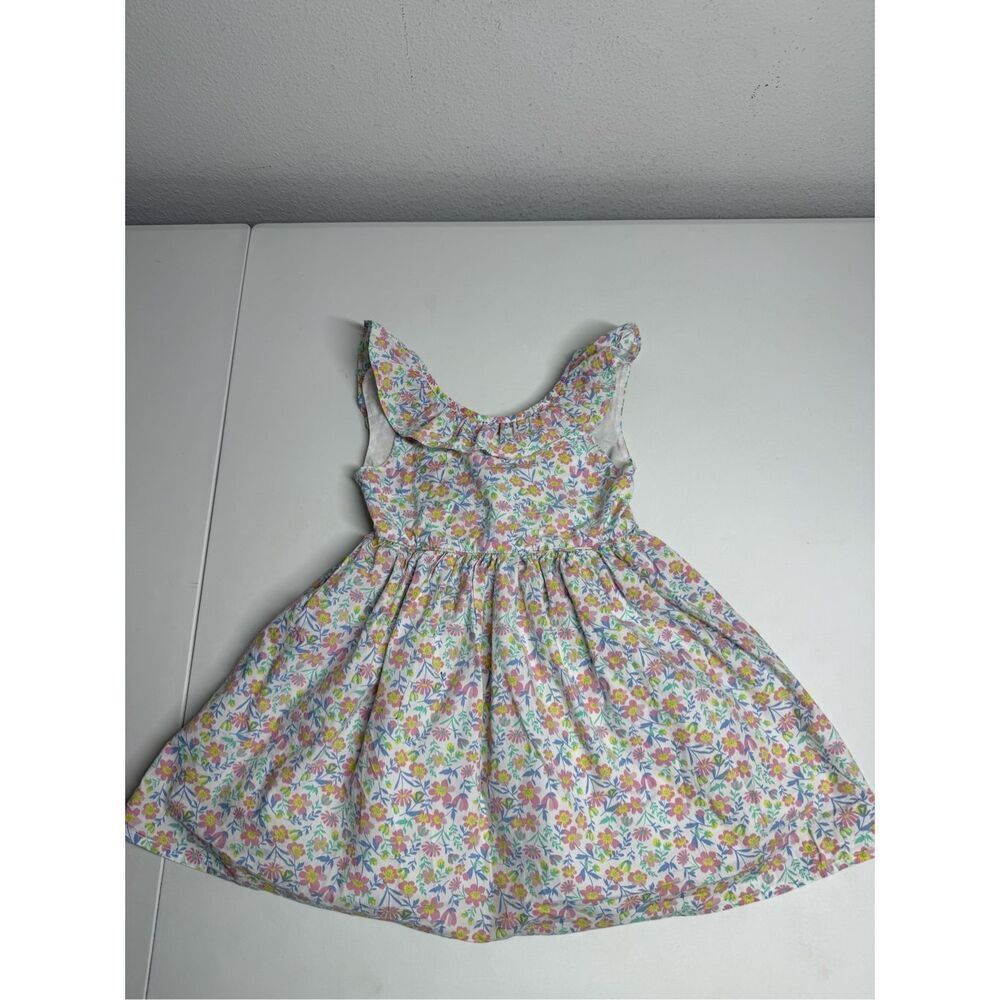 Tommy Bahama Girls Size 4T Floral Rushed Cotton Lined Dress Bow Accents See Note